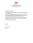 Thumbnail image of reference letter from MiaRose, LLC for cost segregation services.