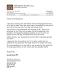 Thumbnail image of reference letter from Siddiqui & Basnet LLC for cost segregation services.